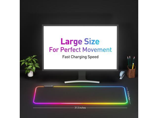 KEHIPI RGB Mousepad Led Mouse Pad, Large Mouse Pad,Led and Big Mouse mat
