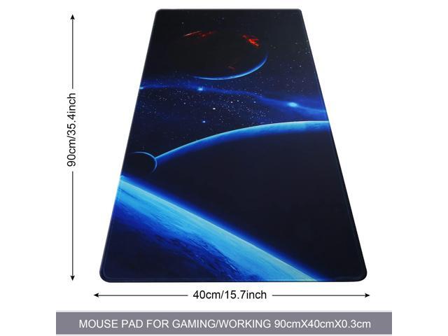 KEHIPI Large Gaming Mouse Pad with Stitched Edges,[35.4x15.7In] Extended Mouse Pad with Non-Slip Natural Rubber Base for...