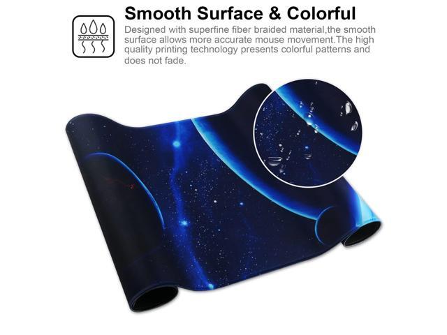 KEHIPI Large Gaming Mouse Pad with Stitched Edges,[35.4x15.7In] Extended Mouse Pad with Non-Slip Natural Rubber Base for...