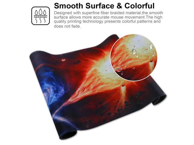 KEHIPI Large Gaming Mouse Pad with Stitched Edges,[35.4x15.7In] Extended Mouse Pad with Non-Slip Natural Rubber Base for...