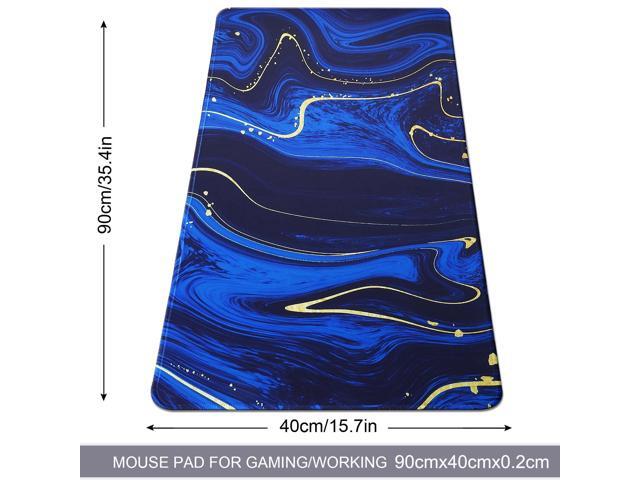 KEHIPI Large Gaming Mouse Pad with Stitched Edges,[35.4x15.7In] Extended Mouse Pad with Non-Slip Natural Rubber Base for...