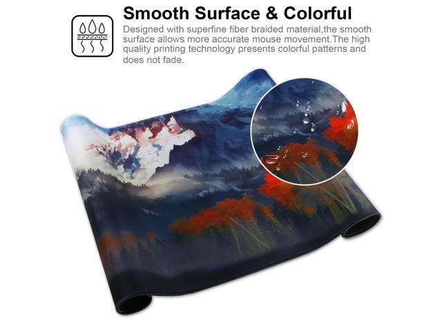 KEHIPI Large Gaming Mouse Pad with Stitched Edges,[35.4x15.7In] Extended Mouse Pad with Non-Slip Natural Rubber Base for...
