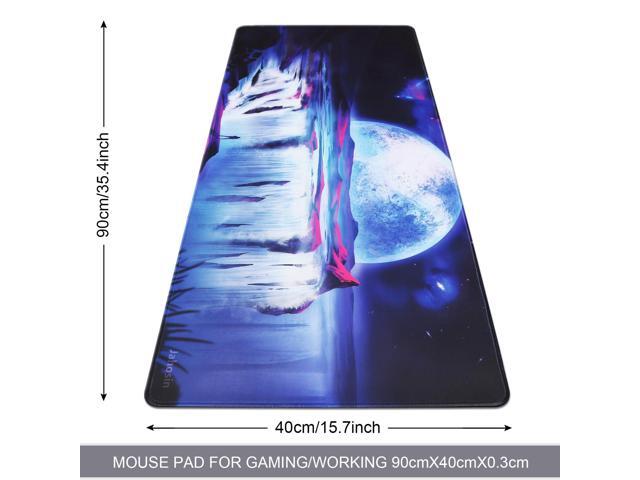 KEHIPI Large Gaming Mouse Pad with Stitched Edges,[35.4x15.7In] Extended Mouse Pad with Non-Slip Natural Rubber Base for...