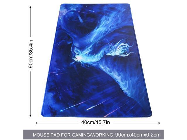 KEHIPI Large Gaming Mouse Pad with Stitched Edges,[35.4x15.7In] Extended Mouse Pad with Non-Slip Natural Rubber Base for...