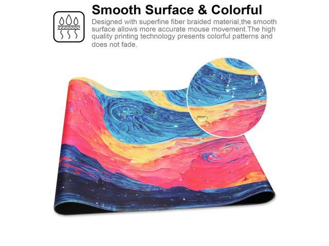 KEHIPI Large Gaming Mouse Pad with Stitched Edges,[35.4x15.7In] Extended Mouse Pad with Non-Slip Natural Rubber Base for...