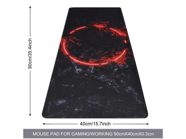 KEHIPI Large Gaming Mouse Pad with Stitched Edges,[35.4x15.7In] Extended Mouse Pad with Non-Slip Natural Rubber Base for...