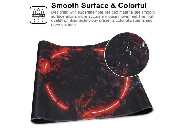 KEHIPI Large Gaming Mouse Pad with Stitched Edges,[35.4x15.7In] Extended Mouse Pad with Non-Slip Natural Rubber Base for...