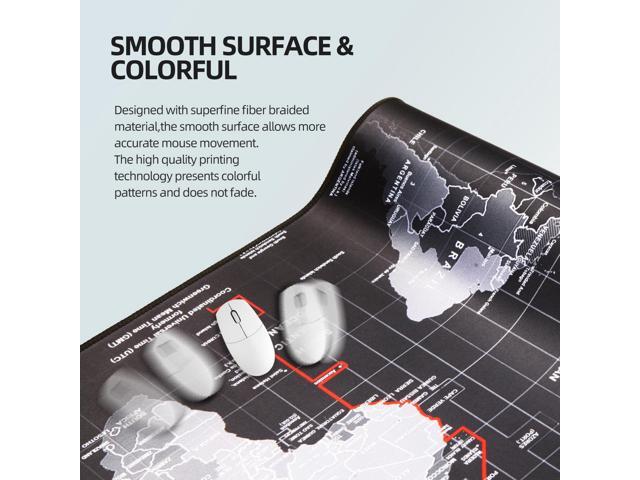 KEHIPI Large Gaming Mouse Pad with Stitched Edges,[35.4x15.7In] Extended Mouse Pad with Non-Slip Natural Rubber Base for Gamer/Desktop/Office/Home...