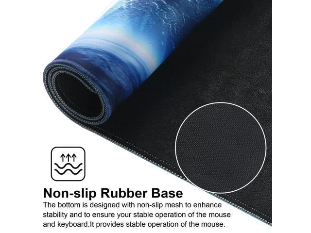 KEHIPI Large Gaming Mouse Pad with Stitched Edges,[27.5x11.8In] Extended Mouse Pad with Non-Slip Natural Rubber Base for Gamer/Desktop/Office/Home...