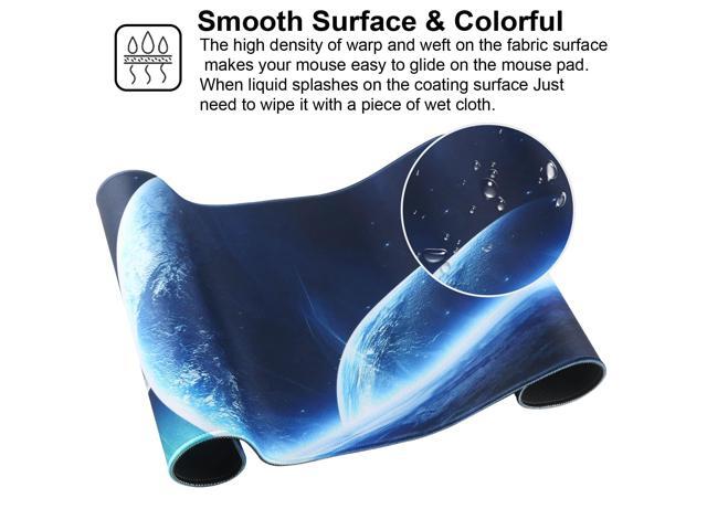 KEHIPI Large Gaming Mouse Pad with Stitched Edges,[27.5x11.8In] Extended Mouse Pad with Non-Slip Natural Rubber Base for Gamer/Desktop/Office/Home...