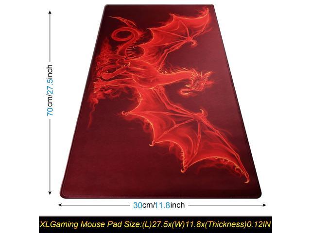 KEHIPI Large Gaming Mouse Pad with Stitched Edges,[27.5x11.8In] Extended Mouse Pad with Non-Slip Natural Rubber Base for Gamer/Desktop/Office/Home...