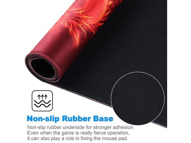 KEHIPI Large Gaming Mouse Pad with Stitched Edges,[27.5x11.8In] Extended Mouse Pad with Non-Slip Natural Rubber Base for Gamer/Desktop/Office/Home...