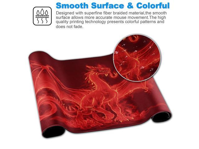 KEHIPI Large Gaming Mouse Pad with Stitched Edges,[27.5x11.8In] Extended Mouse Pad with Non-Slip Natural Rubber Base for Gamer/Desktop/Office/Home...