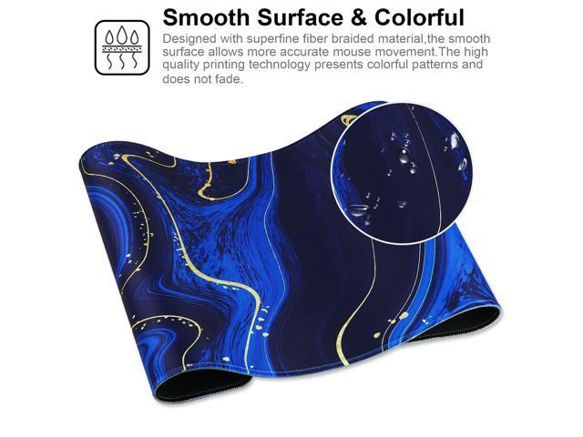 KEHIPI Large Gaming Mouse Pad with Stitched Edges,[35.4x15.7In] Extended Mouse Pad with Non-Slip Natural Rubber Base for...