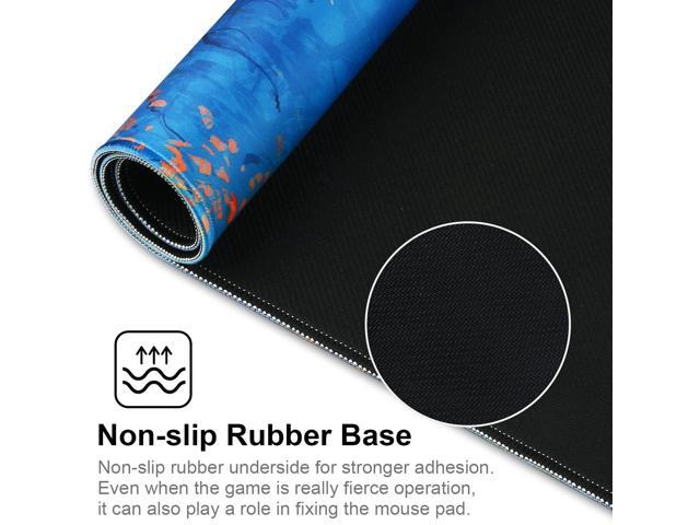 KEHIPI Large Gaming Mouse Pad with Stitched Edges,[27.5x11.8In] Extended Mouse Pad with Non-Slip Natural Rubber Base for Gamer/Desktop/Office/Home...