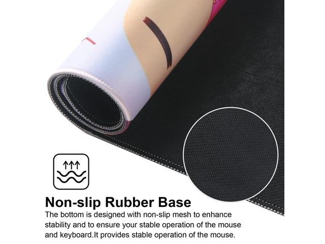 KEHIPI Large Gaming Mouse Pad with Stitched Edges,[35.4x15.7In] Extended Mouse Pad with Non-Slip Natural Rubber Base for...