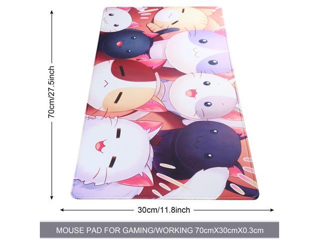 KEHIPI Large Gaming Mouse Pad with Stitched Edges,[27.5x11.8In] Extended Mouse Pad with Non-Slip Natural Rubber Base for Gamer/Desktop/Office/Home...