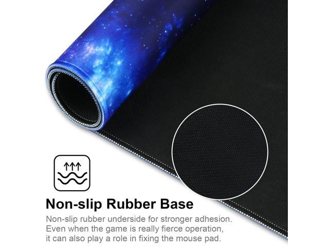 KEHIPI Large Gaming Mouse Pad with Stitched Edges,[27.5x11.8In] Extended Blue Space Mouse Pad with Non-Slip Natural Rubber Base for...