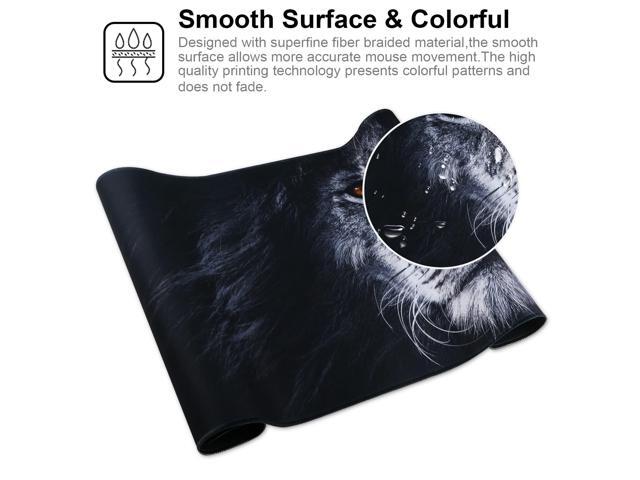 KEHIPI Large Gaming Mouse Pad with Stitched Edges,[35.4x15.7In] Extended Mouse Pad with Non-Slip Natural Rubber Base for...