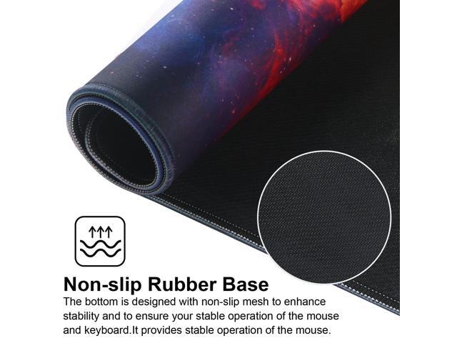KEHIPI Large Gaming Mouse Pad with Stitched Edges,[27.5x11.8In] Extended Mouse Pad with Non-Slip Natural Rubber Base for Gamer/Desktop/Office/Home...