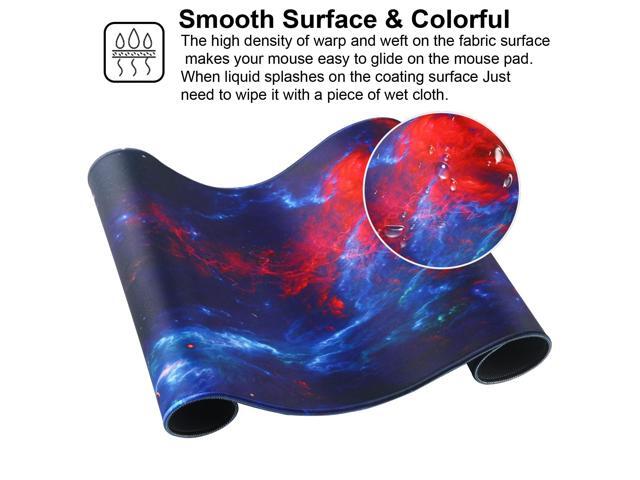 KEHIPI Large Gaming Mouse Pad with Stitched Edges,[27.5x11.8In] Extended Mouse Pad with Non-Slip Natural Rubber Base for Gamer/Desktop/Office/Home...