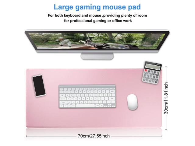 KEHIPI Large Gaming Mouse Pad with Stitched Edges,[27.5x11.8In] Extended Mouse Pad with Non-Slip Natural Rubber Base for Gamer/Desktop/Office/Home...