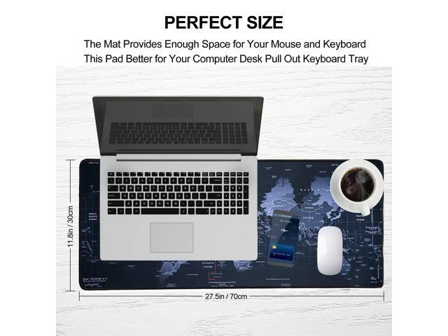 KEHIPI Large Gaming Mouse Pad with Stitched Edges,[27.5x11.9In] Extended Mouse Pad with Non-Slip Natural Rubber Base for...