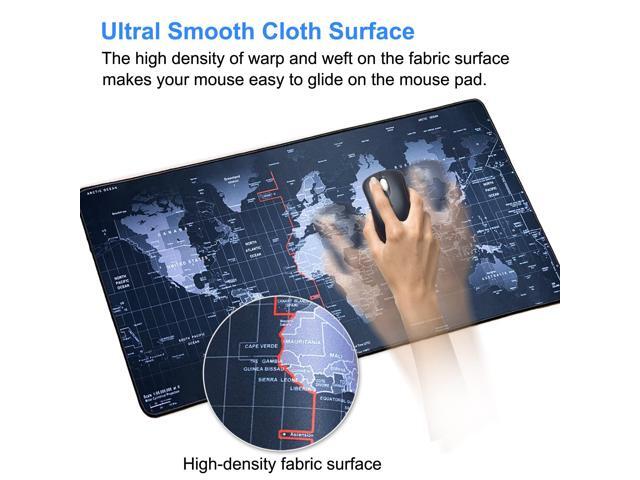 KEHIPI Large Gaming Mouse Pad with Stitched Edges,[27.5x11.9In] Extended Mouse Pad with Non-Slip Natural Rubber Base for...