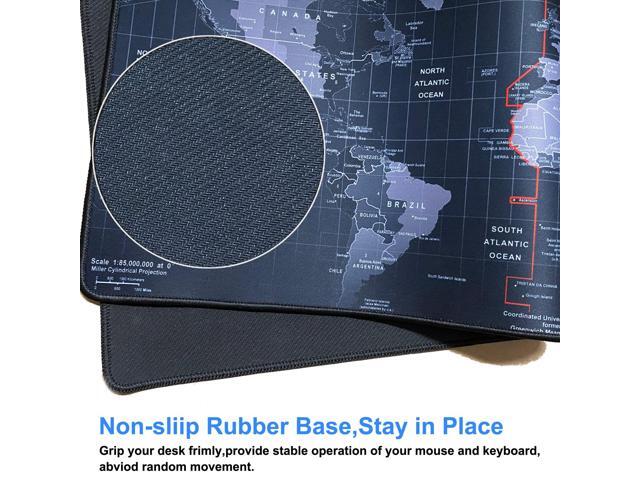 KEHIPI Large Gaming Mouse Pad with Stitched Edges,[27.5x11.9In] Extended Mouse Pad with Non-Slip Natural Rubber Base for...