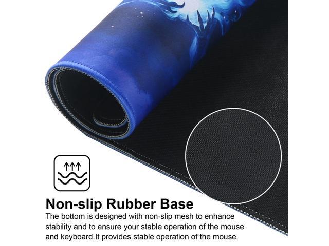 KEHIPI Large Gaming Mouse Pad with Stitched Edges,[35.4x15.7In] Extended Mouse Pad with Non-Slip Natural Rubber Base for...