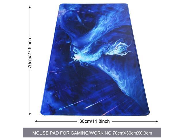 KEHIPI Large Gaming Mouse Pad with Stitched Edges,[27.5x11.8In] Extended Mouse Pad with Non-Slip Natural Rubber Base for Gamer/Desktop/Office/Home...
