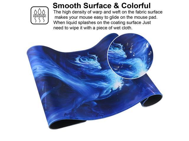 KEHIPI Large Gaming Mouse Pad with Stitched Edges,[35.4x15.7In] Extended Mouse Pad with Non-Slip Natural Rubber Base for...