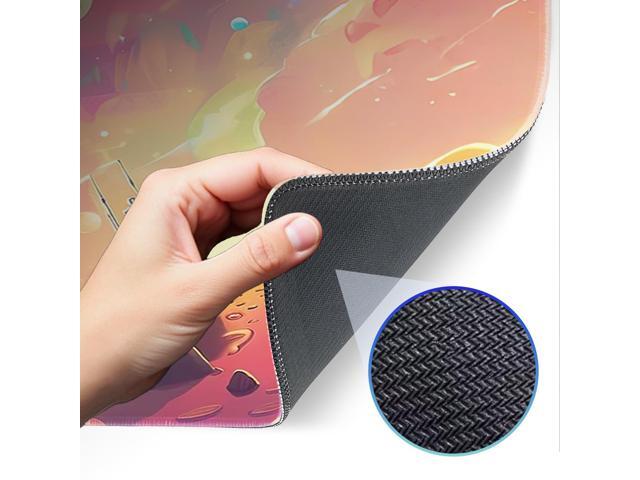KEHIPI Gaming Mouse Pad, Non-Slip Rubber Band Stitched Edge, Astronaut Planet Space, Suitable for Home, Gaming, Office, 31.5x11.8 Inch Anime Mouse Pad