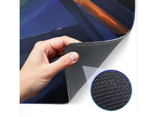 KEHIPI Mouse Pad, Non-Slip Rubber Bottom, Stitched Edge Gaming Mouse Pad for Home, Office, Gaming, 31.5 x 11.8 Inch Large Desk Mat, Desktop Protector
