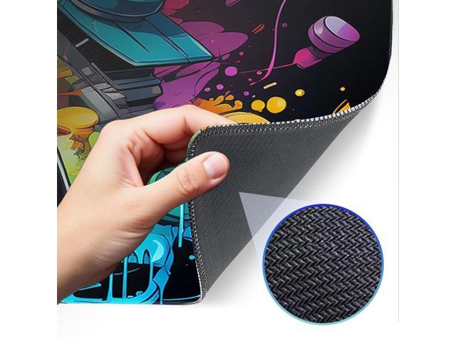KEHIPI Gaming Mouse Pad, Large Mouse Pad, Waterproof Non-Slip Rubber Base, Stitched Edges, Suitable for Gaming, Office, Home, 31.5x11.8 Inch, Desk...