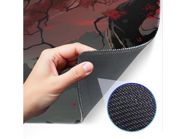 KEHIPI Japanese Gaming Mouse Pad, Non-Slip Rubber Base with Stitched Edge Mouse Pad for Office, Laptop, 31.5x11.8 Inch Anime Gaming Keyboard Pad