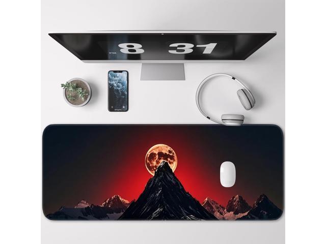 KEHIPI Gaming Mouse Pad, Large Desk Mat, Non-Slip Rubber Bottom, Stitched Edge Mouse Pad for Home, Office Desk, Gaming Keyboard Pad, 31.5 x 11.8...
