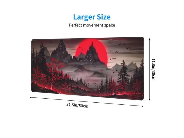 KEHIPI Extended Gaming Mouse Pad, Large Desk Mat XL Anime Mouse Pad Waterproof with Stitched Edges, Non-Slip Desktop Pad for Home and Office, Level...