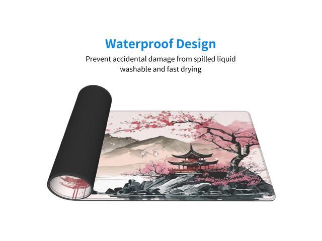 KEHIPI Watercolor Japanese Large Gaming Mouse Pad,Mouse Pad Gaming 31.5 x 11.8 in Mouse Mat Desk Pad,Large Desk Mat,Extended Keyboard Mousepad with...