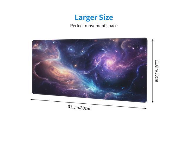 KEHIPI Gaming Mouse Pad Desk Pad,Extended Big Mouse Pad,31.5x11.8 Inch Long Computer Keyboard Mouse Mat Mousepad with 3mm Non-Slip Base and...