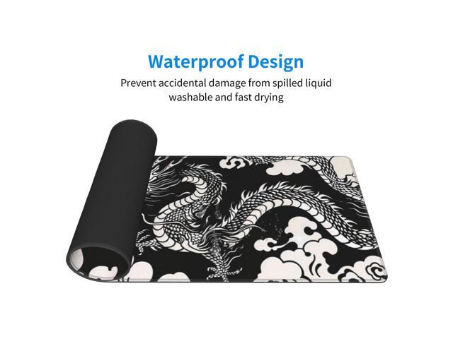 KEHIPI Gaming Mouse Pad Desk Pad,Extended Big Mouse Pad,31.5x11.8 Inch Long Computer Keyboard Mouse Mat Mousepad with 3mm Non-Slip Base and...