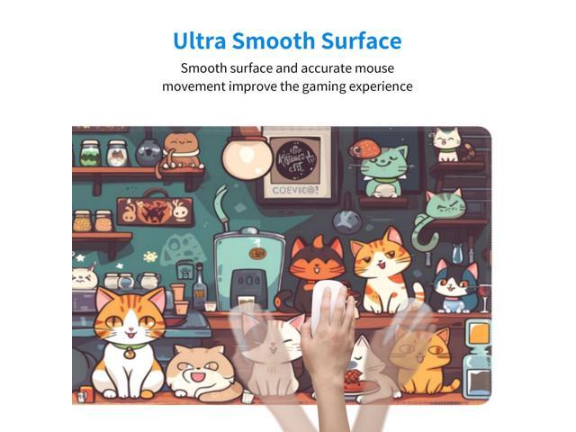 KEHIPI Gaming Mouse Pad Desk Pad,Extended Big Mouse Pad,31.5x11.8 Inch Long Computer Keyboard Mouse Mat Mousepad with 3mm Non-Slip Base and...