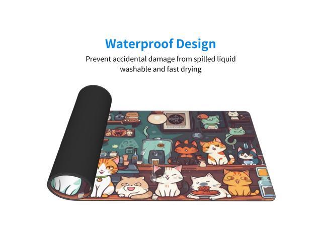 KEHIPI Gaming Mouse Pad Desk Pad,Extended Big Mouse Pad,31.5x11.8 Inch Long Computer Keyboard Mouse Mat Mousepad with 3mm Non-Slip Base and...