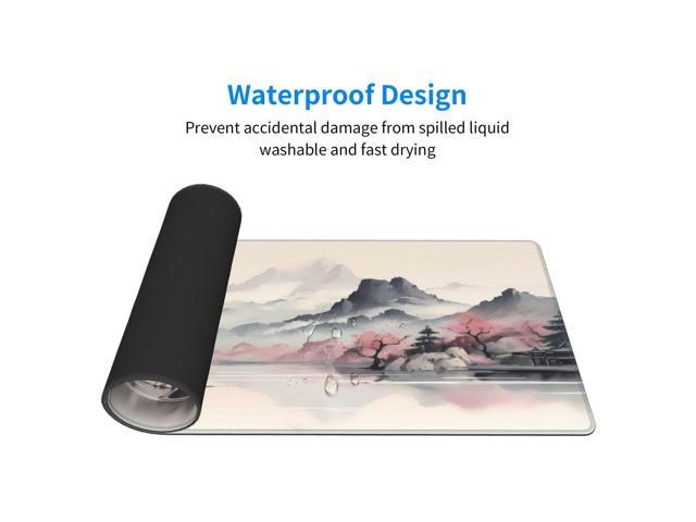 KEHIPI Gaming Mouse Pad Desk Pad,Extended Big Mouse Pad,31.5x11.8 Inch Long Computer Keyboard Mouse Mat Mousepad with 3mm Non-Slip Base and...