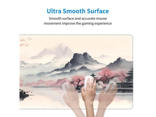 KEHIPI Gaming Mouse Pad Desk Pad,Extended Big Mouse Pad,31.5x11.8 Inch Long Computer Keyboard Mouse Mat Mousepad with 3mm Non-Slip Base and...