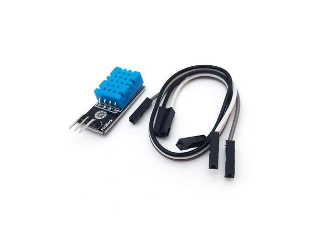 KEHIPI 2pcs DHT11 Temperature Humidity Sensor Module Digital Temperature Humidity Sensor 3.3V-5V with Wires for Arduino Raspberry Pi 2 3 (2pcs DHT11)