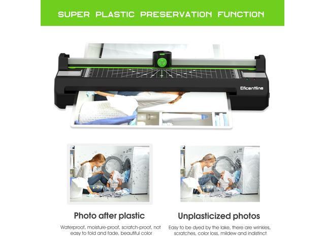 KEHIPI Laminator Machine for A3/A4/A6, Thermal Laminating Machine for Home Office School Use with 50 Pouches, Paper Trimmer and Corner Rounder (Green)