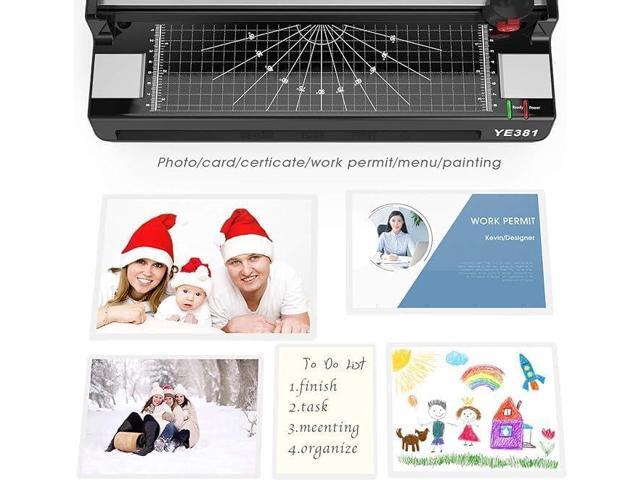 KEHIPI A3/A4/A6 Laminator Machine, YE381 Thermal Laminating Machine for Home Office School Use with 70 Laminating Pouches
