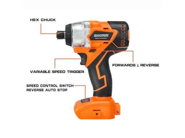 KEHIPI Impact Driver for DEWALT 20V Batteries, Brushless Motor Power Impact Screwdriver Drill with Cordless Design, 420Nm Torque (NO BATTERY)
