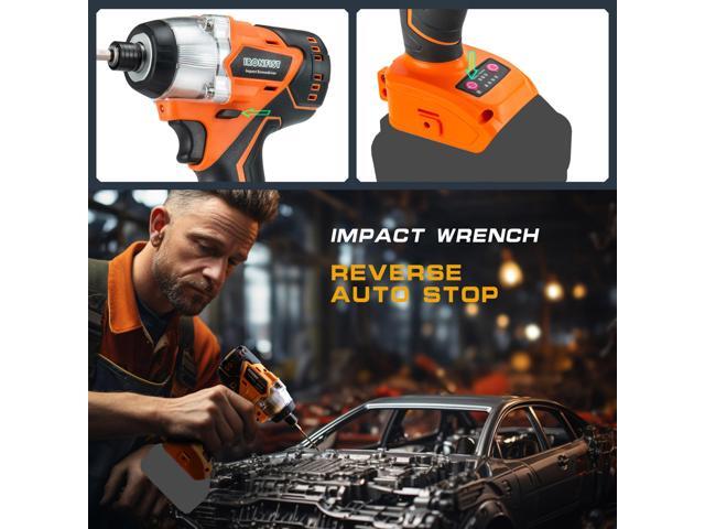 KEHIPI Impact Driver for DEWALT 20V Batteries, Brushless Motor Power Impact Screwdriver Drill with Cordless Design, 420Nm Torque (NO BATTERY)